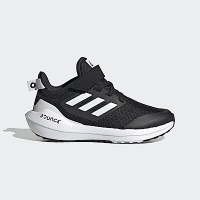 Adidas EQ21 Run 2.0 EL K [GY4371] 中童 慢跑鞋 運動 休閒 緩震 魔鬼氈 包覆 黑白