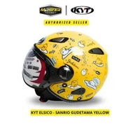 HELM RETRO KYT ELSICO SANRIO GUDETAMA SERI 1 SANRIO YELLOW XL