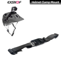 For GoPro Bike Helmet Clamp Mount With Base For GoPro Hero 12 11 10 9 8 7 6 5 DJI Action 3 Insta360 X3 Action Camera Accessories