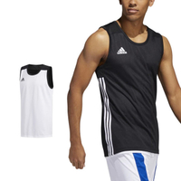 Adidas 雙面穿 運動背心 休閒背心 黑白 雙面球衣 愛迪達 男籃球服 團體球衣 籃球服 籃球 球衣 DX6385