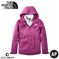 【The North Face】女 二件式DryVent防水外套《紫》4NCZ/透氣防風耐磨/夾克/風雨衣(悠遊山水)