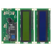 LCD1602 LCD Display IIC I2C Interface HD44780 Display Module 5V 16x2 Character Blue Green Screen Compatible with Arduino