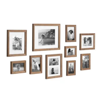 Distressed Picture Frame 10 Count Photo Frame for Wall Pictures Photo Card Storage Box Frames Poster Albums Home Decor