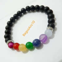 Gelang Natural Batu 7 Cakra Onix
