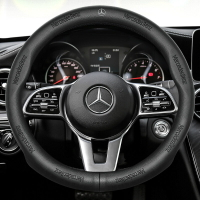 Benz/賓士方向盤套真皮C200L E300L GLA GLC GLE CLAR級汽車把套
