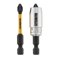 DEWALT ดอกไขควง PH2 FLEXTORQ ขนาด 50 มม 2 ชิ้น พร้อมปลอกแม่เหล็กแรงสูง รุ่น DT70536T-QZ
