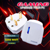 Promark 13A Bakelite UK Plug Top Kepala Plak 3Pin with LED Indicator and Fuse