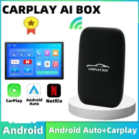 Universal Magic Android Box Carplay Wireless Portable Android Auto Smart AI TV Box for Car Bluetooth-Compatible Auto Accessories