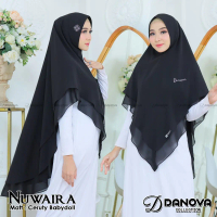 TERBARU Khimar Ceruty 2 Layer Jumbo Syari Payet Nuwaira terbaru Danova collection Ceruti Jilbab Musl