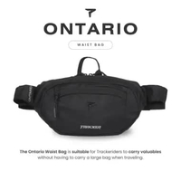 Tas Pinggang Pria Tracker Series Ontario Hitam