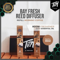 BAY FRESH REED DIFFUSER MORNING COFFEE REFILL PENGAHARUM MOBIL RUMAH