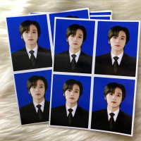 Nct dream id foto latar biru pas foto kpop