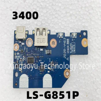 Original For Dell Chromebook 3400 USB Charging Board LS-G851P 100% Test Perfect