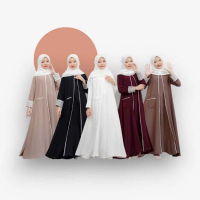 Dress Baju Gamis Model Terbaru Pakaian Wanita Terbaru Gamis Remaja Muda Formal Muslim Bahan Adem