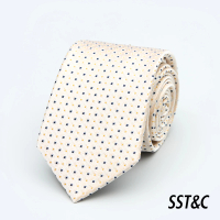 【SST&amp;C 新品９折】黃色幾何窄版領帶1912403014