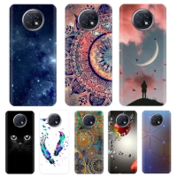 Fashion TPU Phone Case For Xiaomi Redmi Note 9T Soft Silicone Painting Case for Redmi Note 9T 5G Case Note9T 9 T coque flower