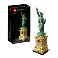 【LEGO 樂高】建築系列 21042 自由女神(積木 模型 美國地標)