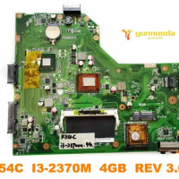Original for ASUS K54C laptop motherboard K54C I3-2370M 4GB REV 3.0 tested good free shipping