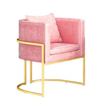 現代單人沙發椅網紅ins美甲服裝店酒店大堂會客北歐布藝沙發簡約