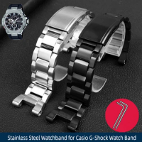 Stainless Steel Watchband for Casio G-Shock watch GST-210 GST-W300 GST-400G GST-B100 S100D/S110D/W110 Metal Strap Bracelet