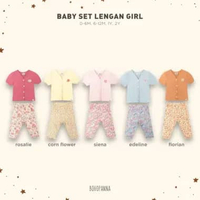 BOHOPANNA - BABY SET LENGAN GIRL - SETELAN ANAK 0-6M FLORIAN