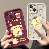 Anime Cute Pom Pom Purin Luxtury Phone Case For OPPO RENO 11 10 8 8Z 8T 7 7T 6 6Z 5 4 3 2 PRO PLUS 4G 5G Funda Case Capa Shell