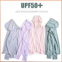 Jaket Wanita Olahraga Mesh Hoodie Outdoor Sun Protection Anti UV UPF50+ 100% Original Jaket Jogging 