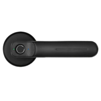 Key +Fingerprint Smart Door Lock Door Handle Lock IP66 Anti-Theft Security Door Lock Biometric Door Lock For Home Office