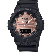 CASIO 卡西歐 G-SHOCK 金屬感雙顯手錶 送禮首選 (GA-800MMC-1A)