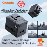MCDODO (ORIGINAL) UNIVERSAL TRAVEL ADAPTER CHARGER  All in one design Travel Adapter 170 Countries  