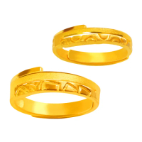 【元大珠寶】買一送金珠黃金戒指9999對戒命中註定黃金戒指(2.21錢正負5厘)