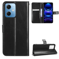 Fashion Wallet PU Leather Case Cover For Redmi Note 12 Flip Protective Phone Back Shell Holders Redmi Note 12 Pro/Note 12 Pro+