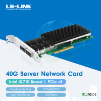 LR-LINK 9902BF-2QSFP+ 40Gb NIC PCI-Express Network Card Fiber PCI-e Optical Dual Port Server Adapter Compatible Intel XL710-QDA2