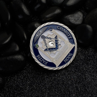 美國共濟會紀念章彩繪外幣 兄弟會硬幣外國硬幣自由石匠信仰銀幣