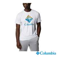 Columbia 哥倫比亞 男款- UPF50酷涼快排短袖上衣-白色 UAE91290WT / S22