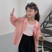 Girls' Parent-Child Matching Outfits Sun Protection Long Sleeve Shirt New Summer Versatile Sun Prote