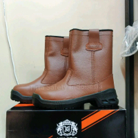 Sepatu Safety Kings KWD 205 CX Original - Safety Shoes Original Coklat Hitam Ujung Besi