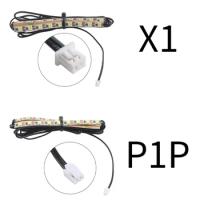 LED Lights Strips 3D Printer LED Lights For Bambu Lab X1/P1P 3D Printer Waterproof Lights Accessories 24BB