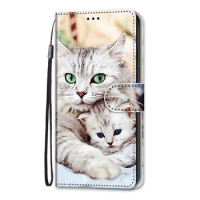 2024 Чехол для PU Leather Phone Case For Huawei Honor 8X 9X 10X 8 9 10 Lite 9S 9C 9A 8A Flip Wallet Book Style Painted Cover Pro