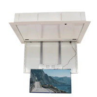 Height Adjustable lift up and down flip up remote control Motorized 32-75inch Ceiling pop-up Flip TV lift for conference room