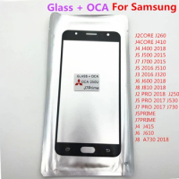 With OCA For Samsung galaxy J2 J3 J4 J5 J6 J7 Prime Core Pro J + 201 5 6 7 8 LCD Repair Touch Screen Front Glass Lens Replace