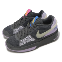 【NIKE 耐吉】籃球鞋 Ja 1 GS 大童 女鞋 灰 紫 Night 氣墊 Morant 運動鞋(DX2294-002)