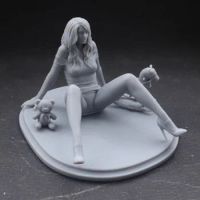 1/18 1/24 Resin Model Model Kits Movie Girl Figure Sculpture Unpainted No Color RW-1055