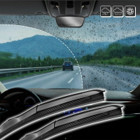 三節式雨刷 靜音雨刷 軟骨 雨刷 無骨 三節雨刷 安靜 三段 雨刷片 U型接頭【DZ430】  123便利屋