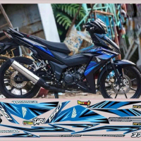 Điệp Tem Xe - Tem rời winer V1 150 full đen xanh Rs 150- Tem decal 3 lớp