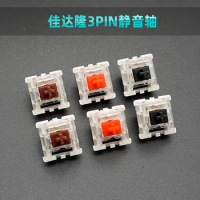Gateron mechanical keyboard silent switch Black Red brown 3pin transparent case compatible RGB LED lamps cherry mx Kailh