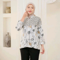 Atasan Batik wanita kerja batik terbaru batik Katun Seragam