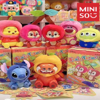 Miniso Disney Blind Box Fruit Headgear Series Figure Trendy Play Model Doll Ornament Mysterious Gift Surprise Box Girls Toy