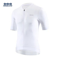 Jersey Sepeda Pria Gowes Roadbike Lengan Pendek Bernapas Jersey Hitam&Biru&Putih&Abu-abu&Ungu Kering