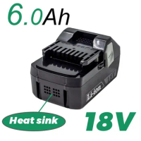 18v 6.0Ah rechargeable battery for Hitachi power tools BSL1840 BSL1860 BSL1815 BSL1830 portable lithium replacement